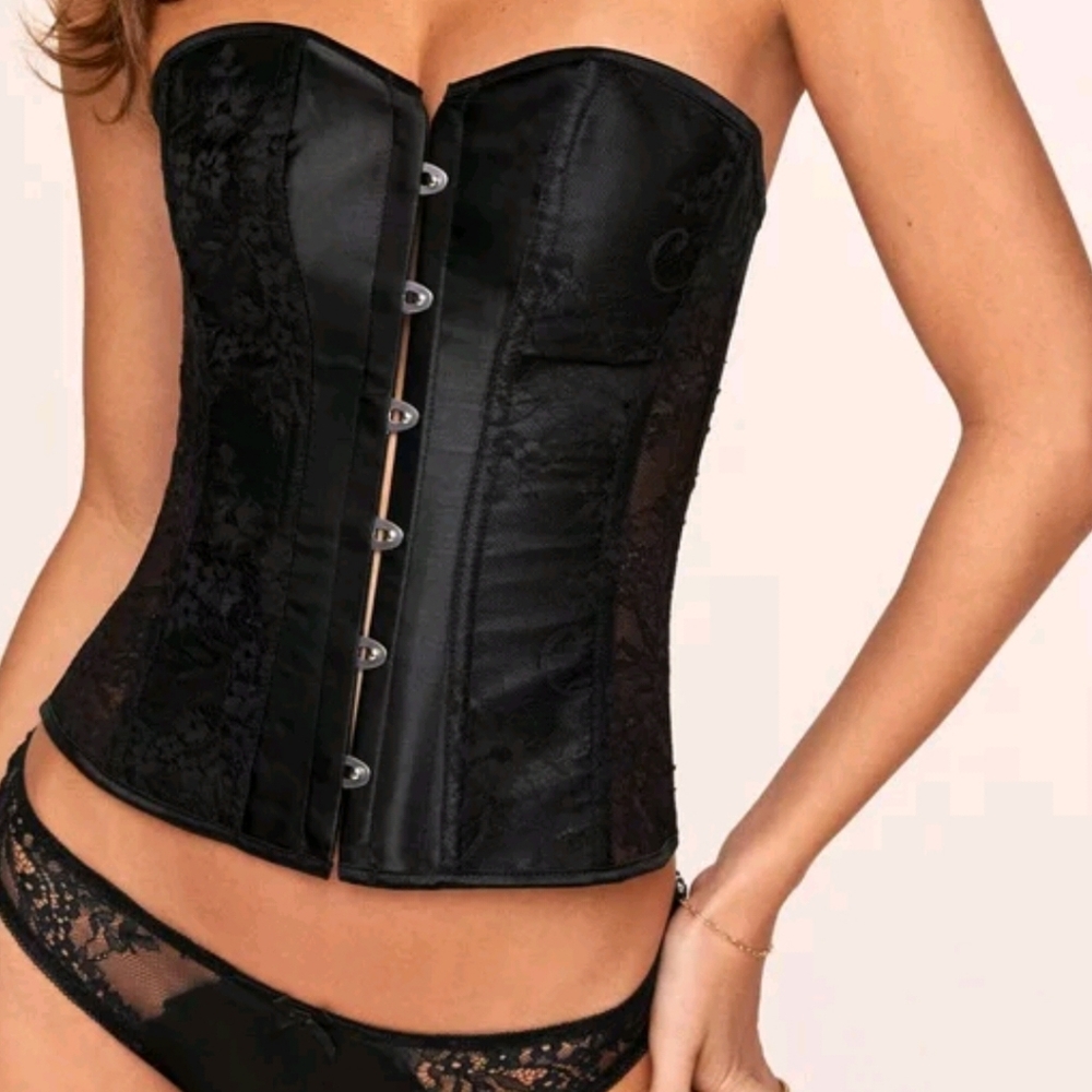 Ashoka Lace Paneling Overbust Corset Lingerie